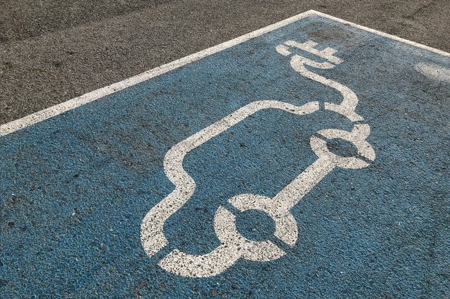 Elektrisch laden auto parkeerplaats