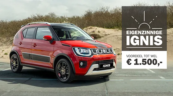 Suzuki summersale - campagnepagina actieblok Ignis